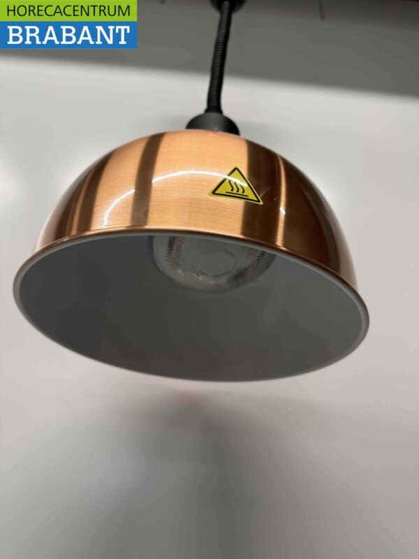 Warmtelamp Warmhoudlamp Half rond Brons 290 mm 250 watt 230V Horeca - Afbeelding 2