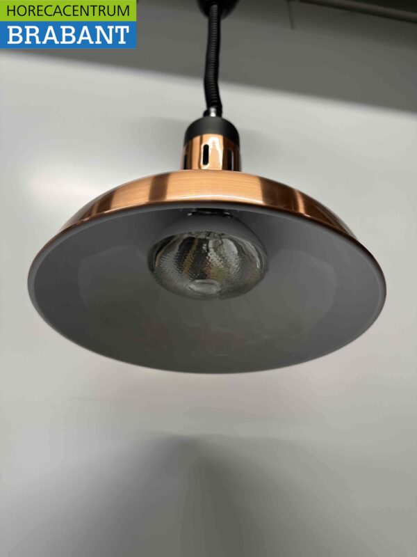 HCB Warmtelamp Warmhoudlamp Brons 290 mm 250 watt 230V Horeca - Afbeelding 2