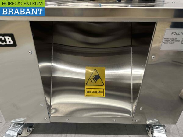 RVS Verrijdbare gevogelte plukmachine 180 stuks/uur 230V Horeca - Afbeelding 6