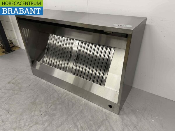RVS Afzuigkap Dampkap Premium-line Motor 1500 kuub Box Doos model 150 cm 230V Horeca - Afbeelding 3