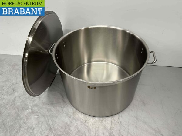 RVS Soeppan Kookpan Pan Inductie 60 x 40 cm 113 liter Horeca - Afbeelding 3