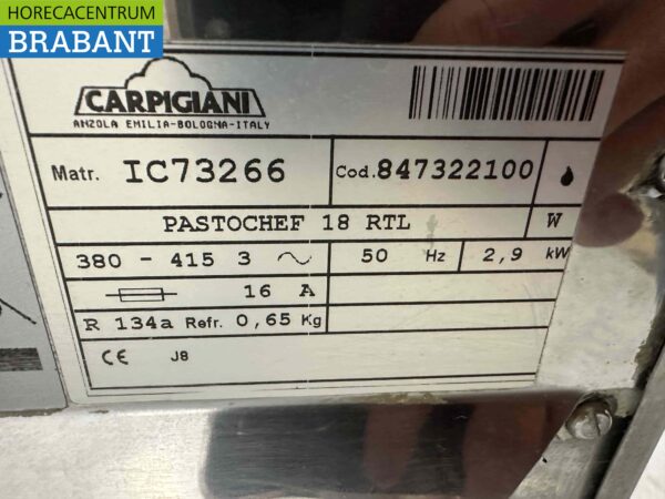 RVS Carpigiani Pastochef 18 RTL Pasteurisatie Pasteureer ketel 400V Horeca - Afbeelding 7