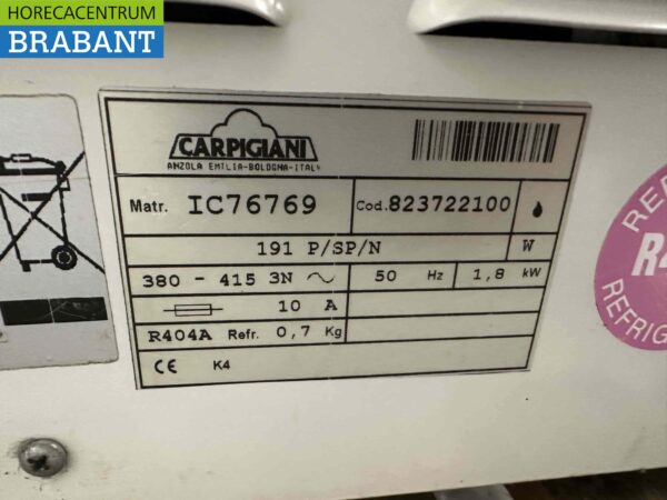 RVS Carpigiani 191P/SP Softijsmachine 400V Horeca - Afbeelding 9