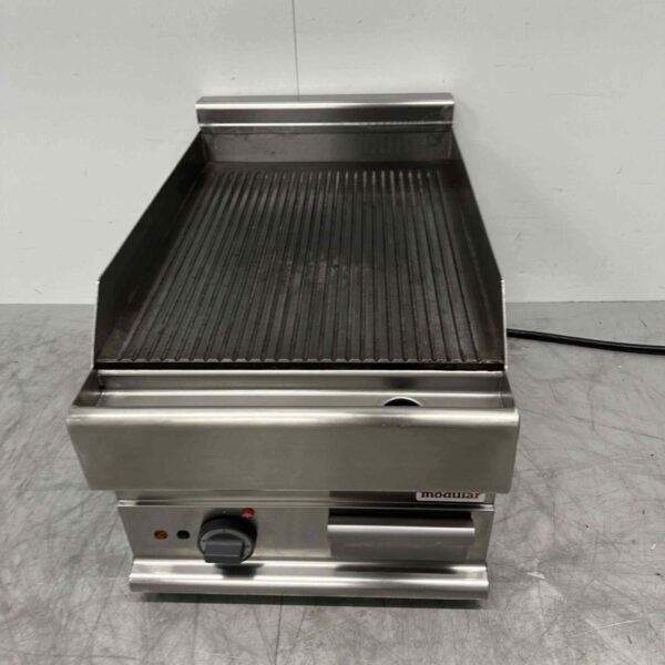 RVS Modular Bakplaat Grillplaat Geribbeld plancha 40 cm 400V Horeca