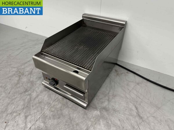 RVS Modular Bakplaat Grillplaat Geribbeld plancha 40 cm 400V Horeca - Afbeelding 4