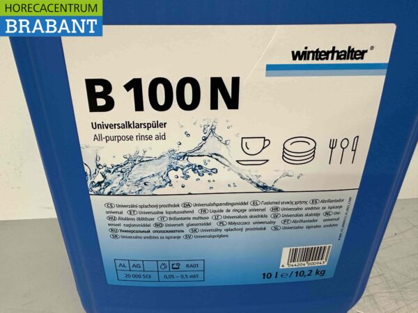 Winterhalter B 100 N 10 liter Universeel Naglansmiddel voor vaatwasser en glazenspoelmachine Horeca - Afbeelding 4