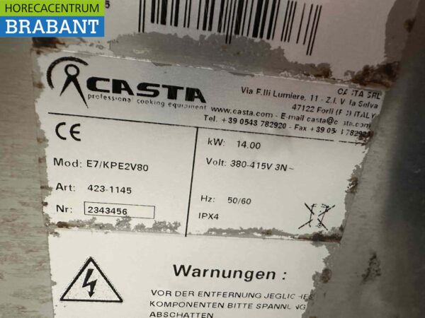 RVS Saro pastakoker 2 x 28 liter 400V Horeca - Afbeelding 7