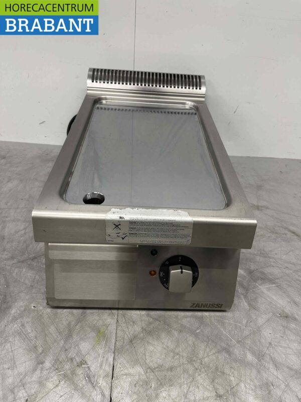 RVS Zanussi Grillplaat Bakplaat Chroom Spiegelbakplaat 40 cm 400V Horeca