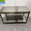 RVS Werktafel Tafel Basic-line 140 x 70 x 85 cm Horeca - Afbeelding 2