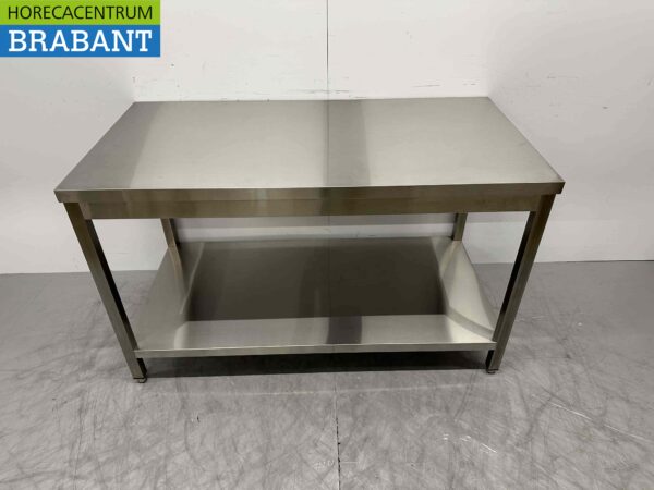 RVS Werktafel Tafel Basic-line 140 x 70 x 85 cm Horeca - Afbeelding 2