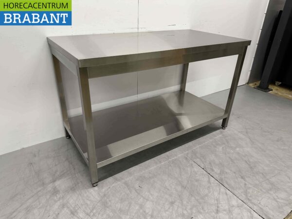 RVS Werktafel Tafel Basic-line 140 x 70 x 85 cm Horeca - Afbeelding 3
