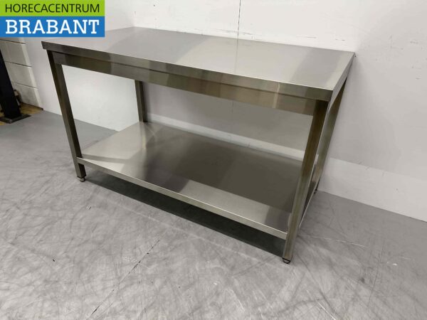 RVS Werktafel Tafel Basic-line 140 x 70 x 85 cm Horeca - Afbeelding 4