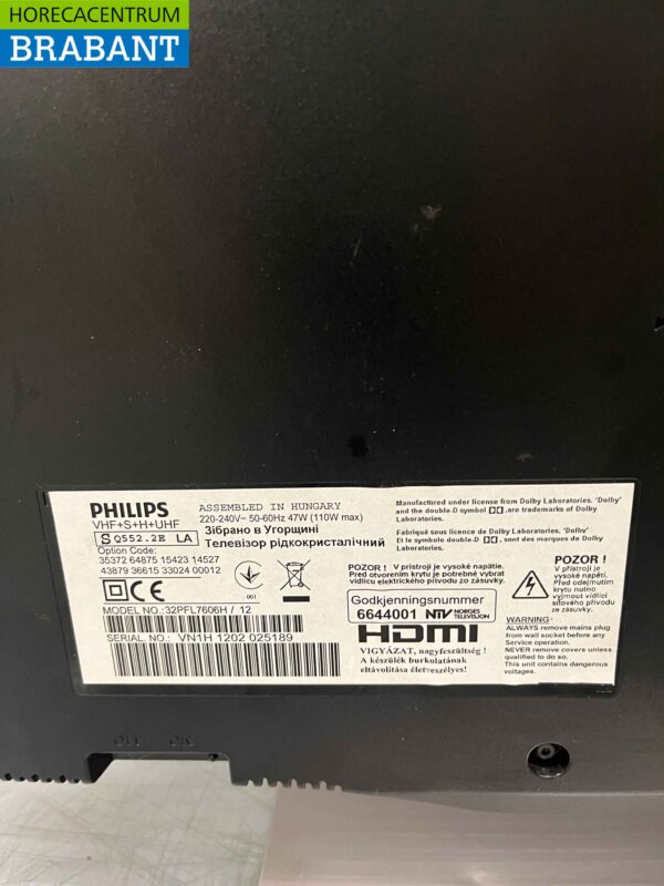 Philips 32PFL7606H 32 inch Smart tv televisie 230V - Afbeelding 5