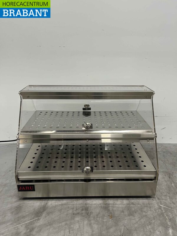 RVS Warmhoudvitrine 4 kleppen 50 cm 230V Horeca