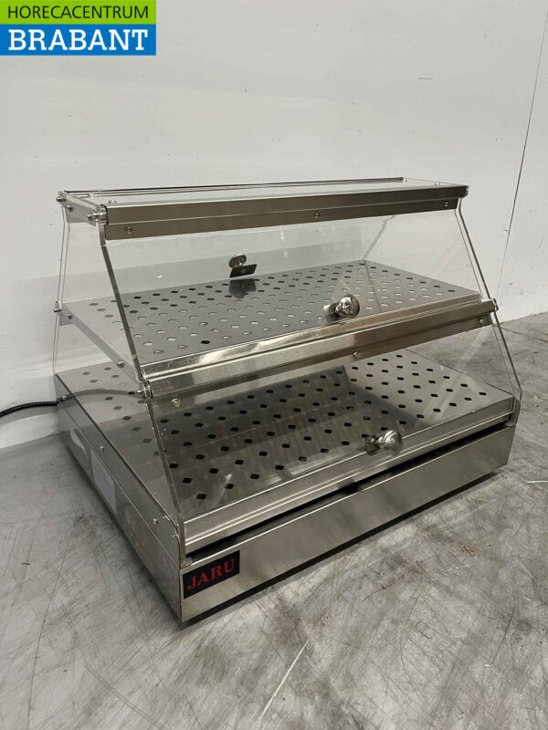 RVS Warmhoudvitrine 4 kleppen 50 cm 230V Horeca - Afbeelding 3