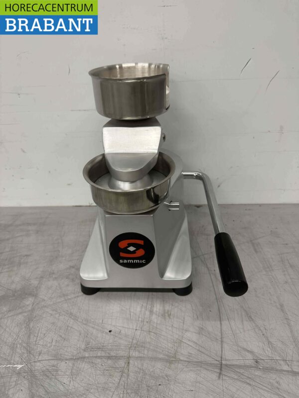 RVS Sammic Hamburgerpers Vormmachine 100 mm Slagerij Horeca