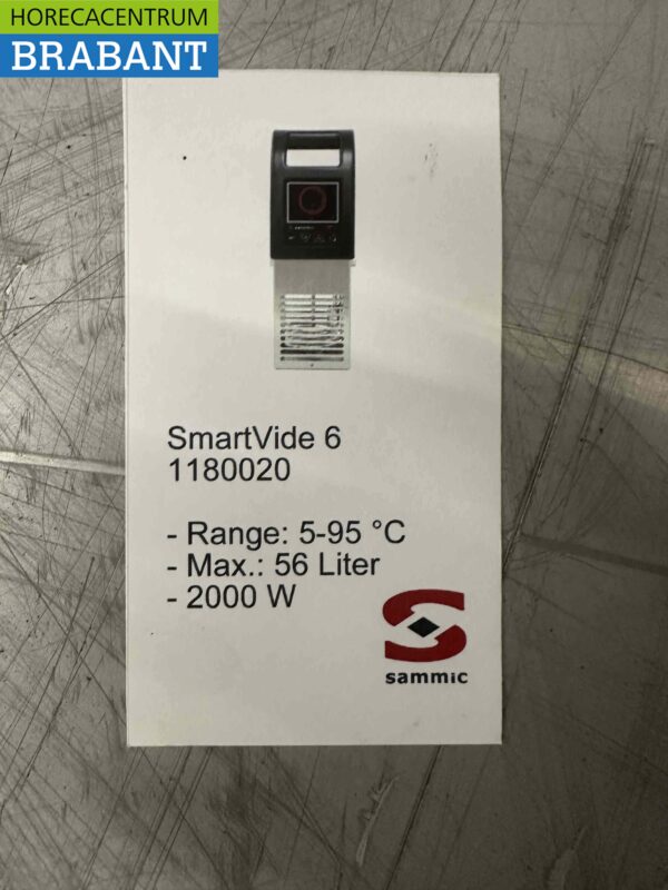 RVS Sammic Smartvide 6 Sous-Vide sous vide koker Max. 56 ltr 230V Horeca - Afbeelding 5