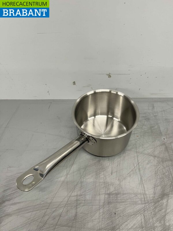 RVS Fusion Professionele Steelpan Kookpan Pan 18 x 35,5 cm 2,2 liter Horeca - Afbeelding 2