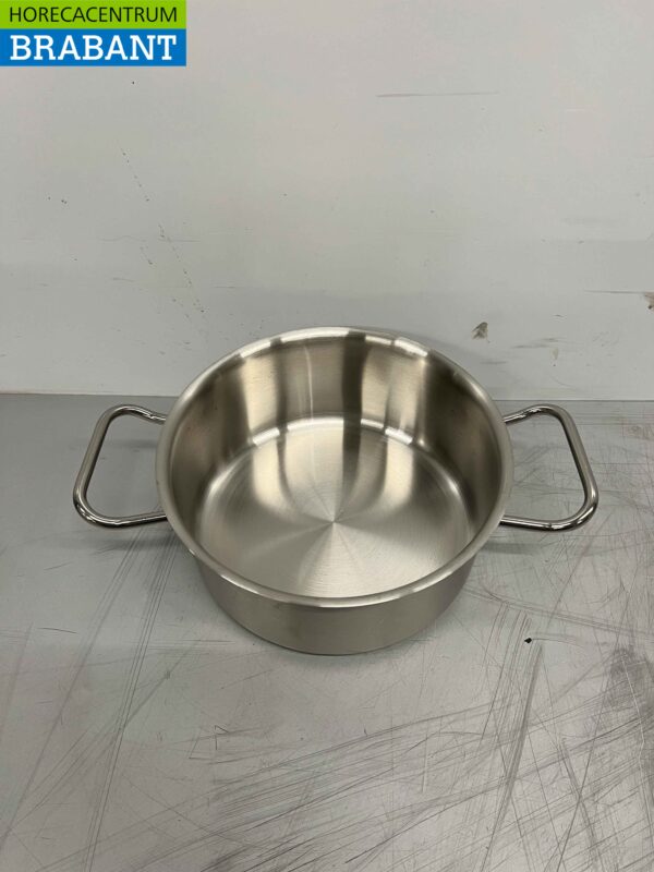 RVS Fusion Professionele Soeppan Kookpan Pan 32 x 22 cm 3 liter Horeca - Afbeelding 2