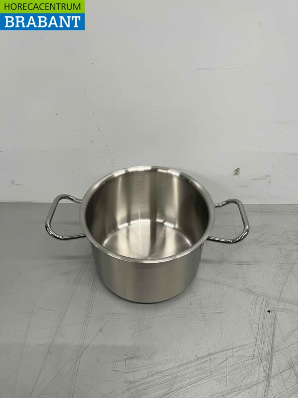 RVS Fusion Professionele Soeppan Kookpan Pan 26,5 x 18 cm 2 liter Horeca - Afbeelding 2
