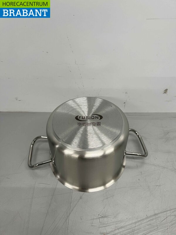 RVS Fusion Professionele Soeppan Kookpan Pan 26,5 x 18 cm 2 liter Horeca - Afbeelding 4
