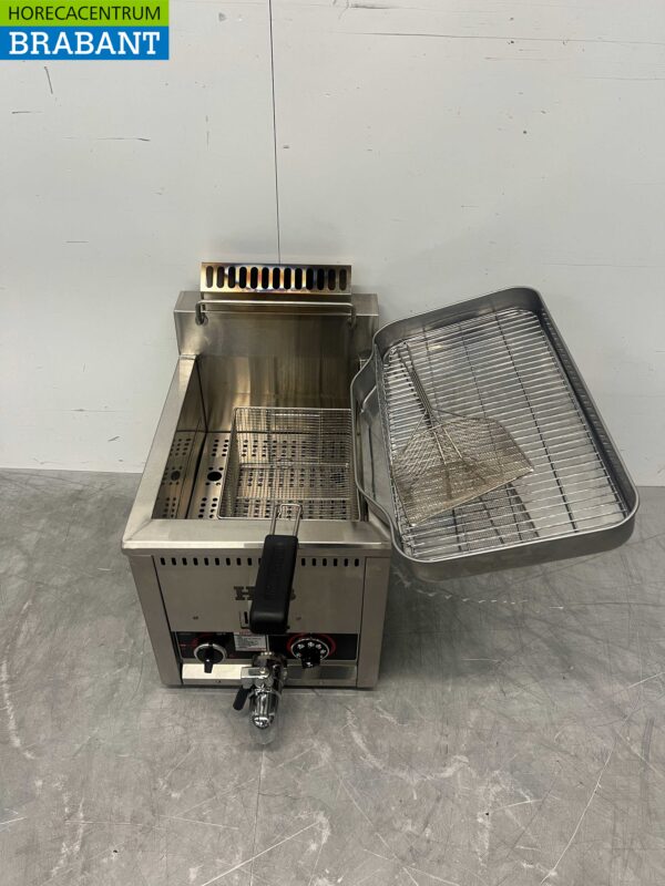 RVS Friteuse Frituur 21 liter Gas Horeca - Afbeelding 4