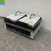 RVS Combisteel Dubbele Contactgrill Paninigrill Grill XXL Glad / Ribbel 230V Horeca - Afbeelding 3