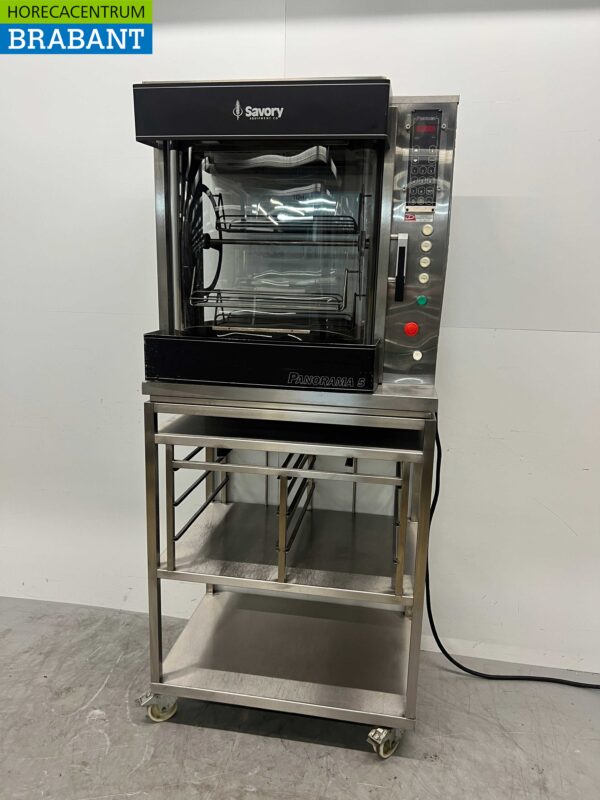 RVS Savory Panorama 5 Rotisserie Kippengrill Grill 3 mandjes 400V Horeca