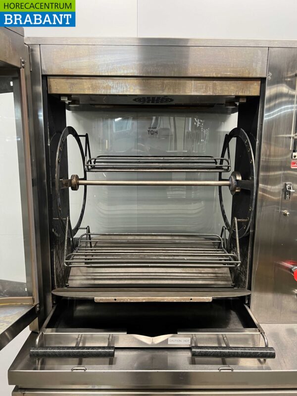 RVS Savory Panorama 5 Rotisserie Kippengrill Grill 3 mandjes 400V Horeca - Afbeelding 4