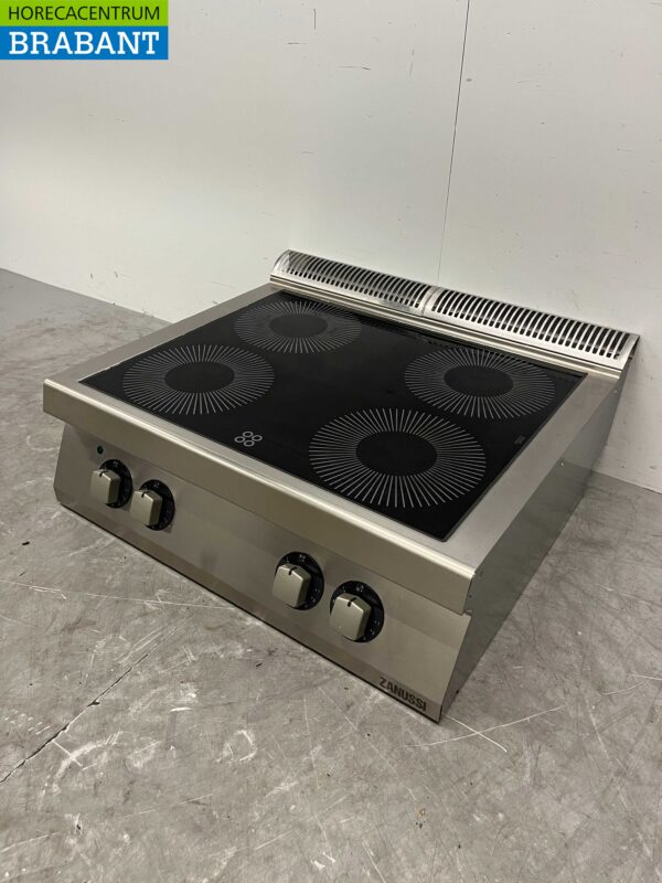 RVS Zanussi Infrarood keramisch fornuis kookplaat 4 pitten 8,8 kW 400V 80 cm Horeca - Afbeelding 2