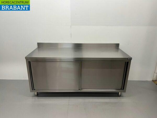 RVS Werkkast Kast 2 schuifdeuren Premium-line 180 cm Horeca