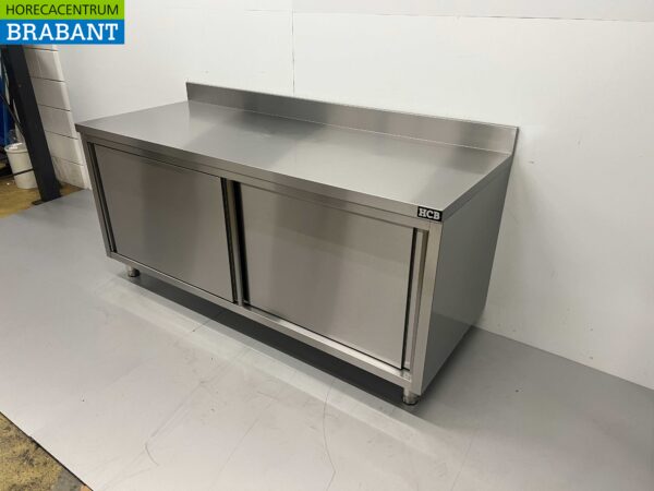 RVS Werkkast Kast 2 schuifdeuren Premium-line 180 cm Horeca - Afbeelding 3