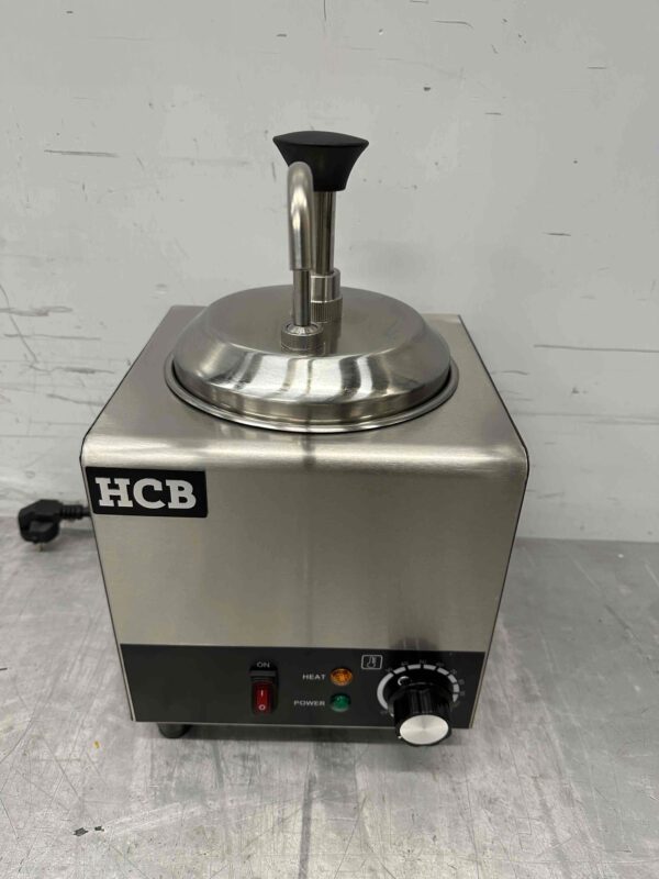RVS Verwarmde sauspomp Sauswarmer 2 liter Kaas Karamel Boter Chili Fondant 230V Horeca