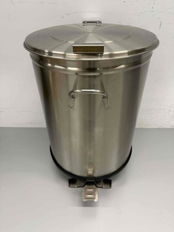 RVS Prullenbak afvalbak vuilnisbak met voetbediening 100 liter Horeca