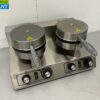 RVS Dubbel Wafelijzer met timer 230V Horeca - Afbeelding 2