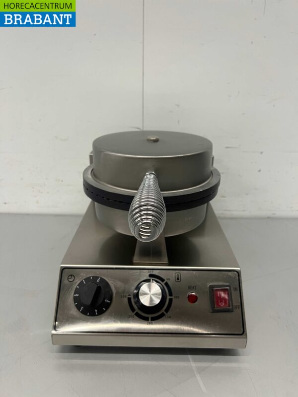 RVS Wafelijzer met timer stroopwafel ijshoorn 230V Horeca