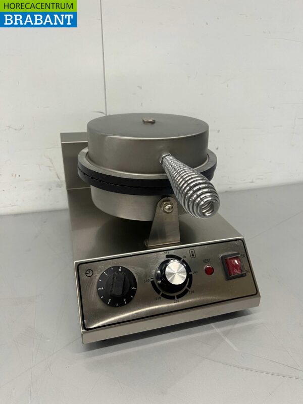 RVS Wafelijzer met timer stroopwafel ijshoorn 230V Horeca - Afbeelding 2