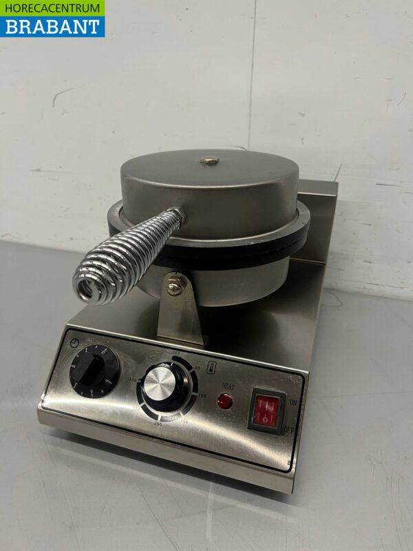 RVS Wafelijzer met timer stroopwafel ijshoorn 230V Horeca - Afbeelding 3