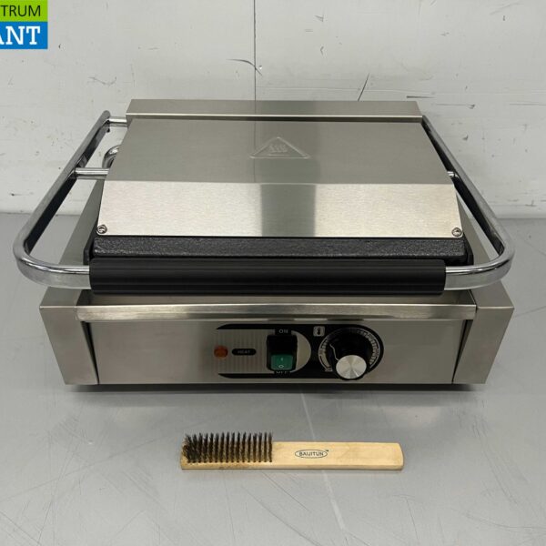 RVS HCB Contactgrill Paninigrill Grill Geribbeld/glad 230V Horeca