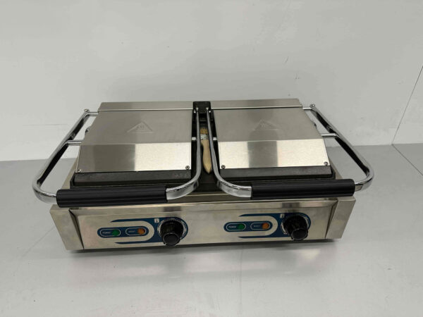 RVS Saro Dubbele Worstgrill Contactgrill Grill Curryworst 230V Horeca
