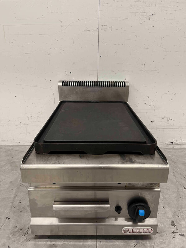 RVS Berto's bakplaat grillplaat Glad 40 cm GAS Horeca
