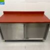 RVS Polyethyleen PE Werkkast Kast Snijtafel Premium-line 2 schuifdeuren 160 cm Horeca Slagerij
