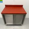 RVS Polyethyleen PE Werkkast Kast Snijtafel Premium-line 2 schuifdeuren 100 cm Horeca Slagerij