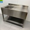 RVS  Spoeltafel spoelbak Gelast model Premium-line 120 cm Horeca - Afbeelding 3
