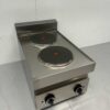 RVS  2 pits elektrisch fornuis kookplaat 650 Series 40 cm 400V Horeca - Afbeelding 2