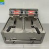 HCB RVS Dubbele Friteuse Frituur 2 x 12 Liter Premium-line 400V Horeca