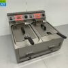 HCB RVS Dubbele Friteuse Frituur 2 x 12 Liter Premium-line 400V Horeca - Afbeelding 2