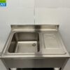 RVS Spoeltafel Spoelbak Premium-line 100 cm Horeca - Afbeelding 4