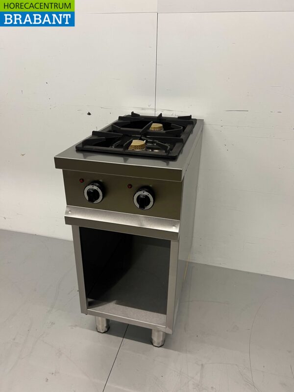 RVS 2 pits gasfornuis fornuis 700 Series 40 cm 12 kW Horeca - Afbeelding 3