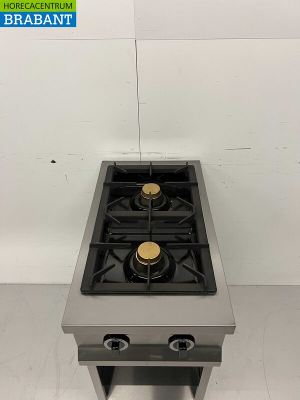 RVS 2 pits gasfornuis fornuis 700 Series 40 cm 12 kW Horeca - Afbeelding 4